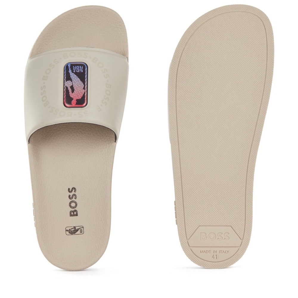 ❤️❤️HUGO BOSS
Collaborative Brand Print NBA Slides